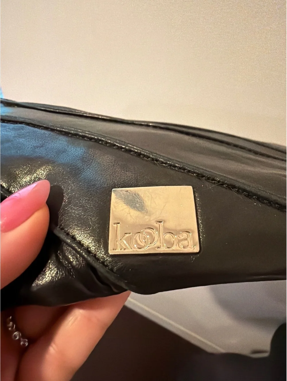 Kooba Black Italian Leather Clutch *EUC* $299+tax retail